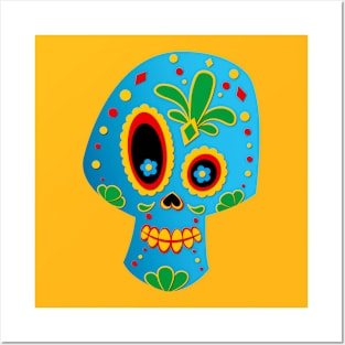 Day of the Dead Skull Posters and Art